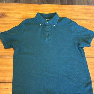 Spier & Mackay button down collar polo emerald green
